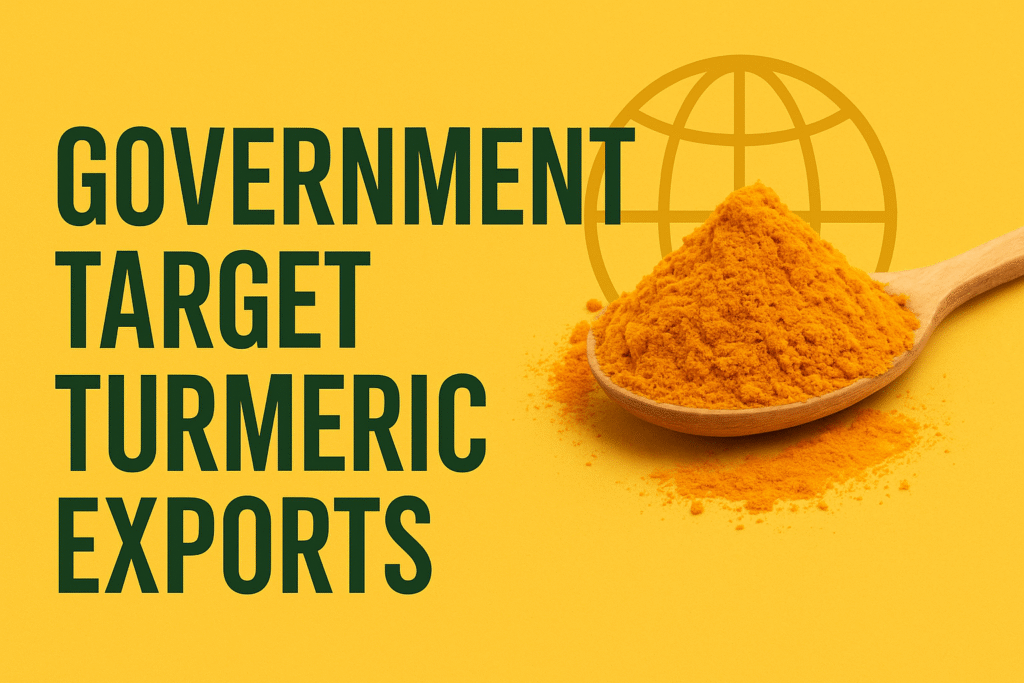Government target turmeric exports