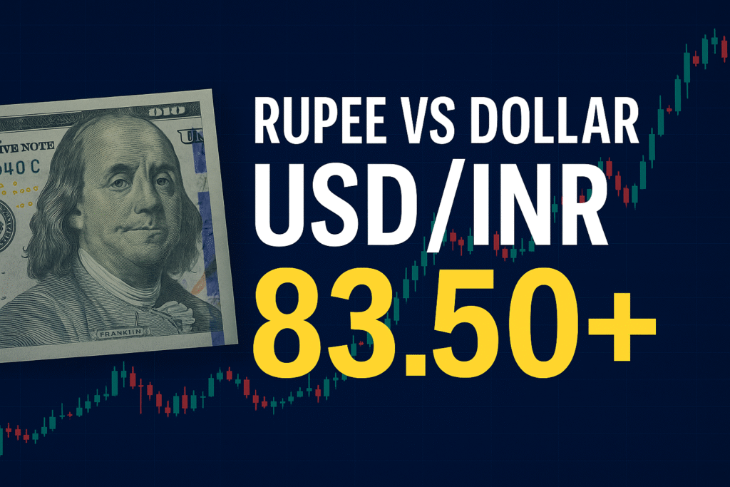 rupee vs dollar 83.50