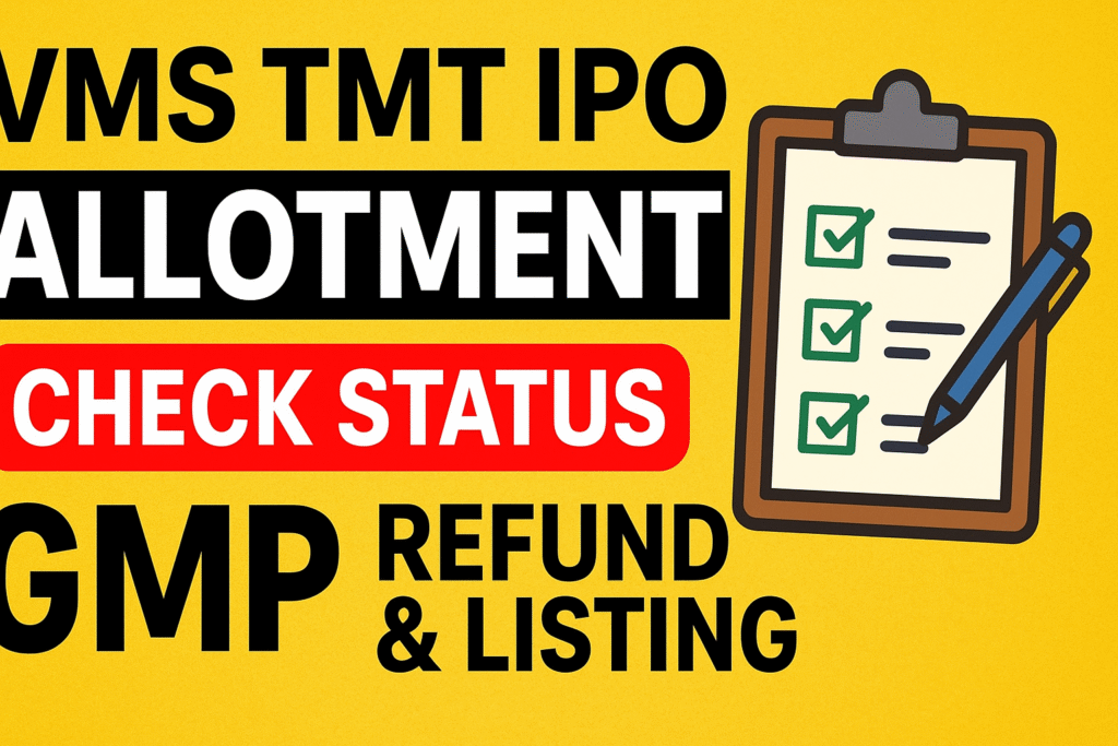 vms tmt ipo allotment check online, vms tmt ipo allotment official link,